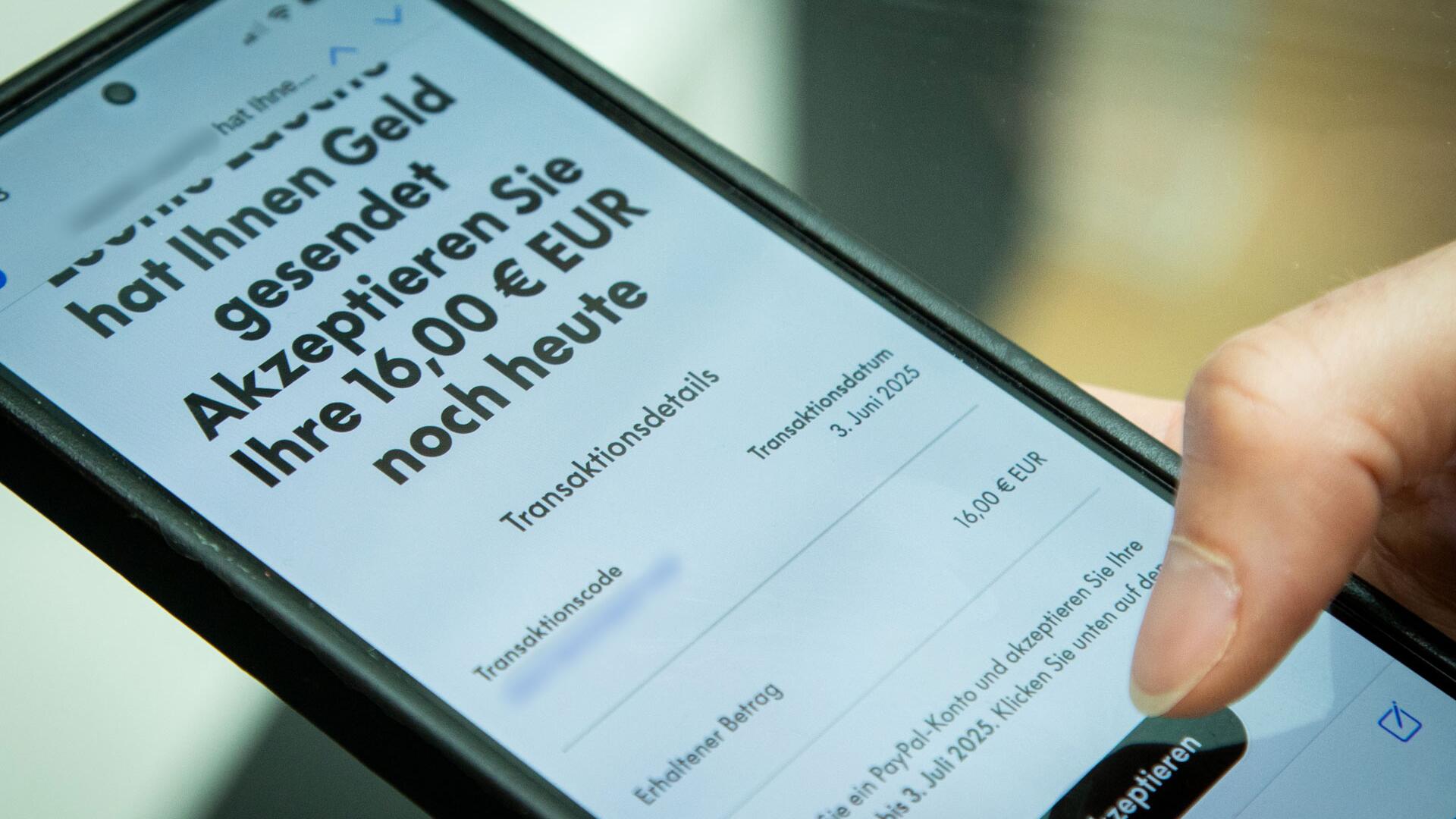 Unbekannter Geldeingang? Warnung vor Paypal-Betrugsmasche