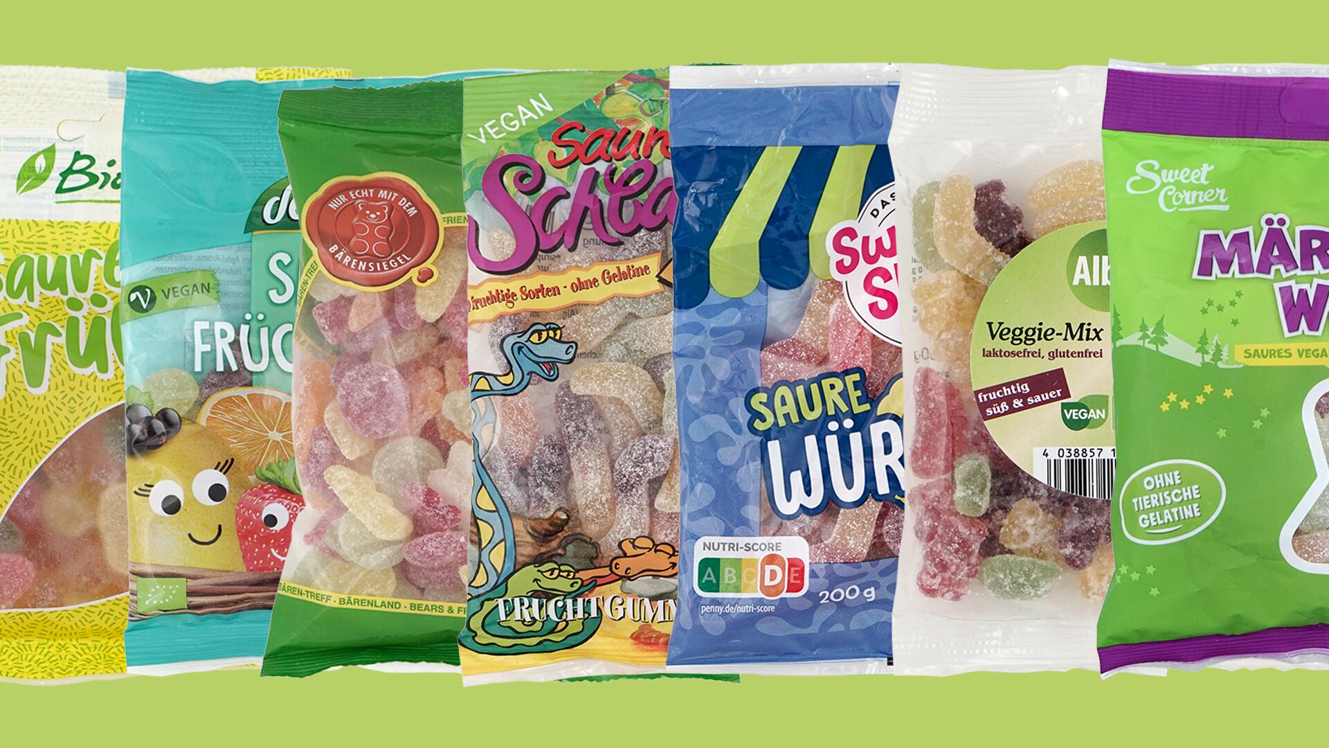 Vegane Fruchtgummis im Test: Nur 2 von 18 mit Bestnote 