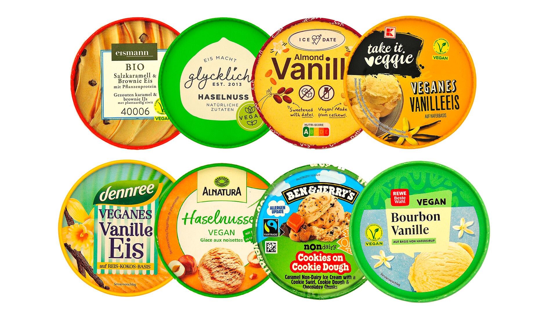 Veganes Eis ist besser fürs Tierwohl. Doch was steckt drin? Wir haben die Inhaltsstoffe im Labor überprüfen lassen.