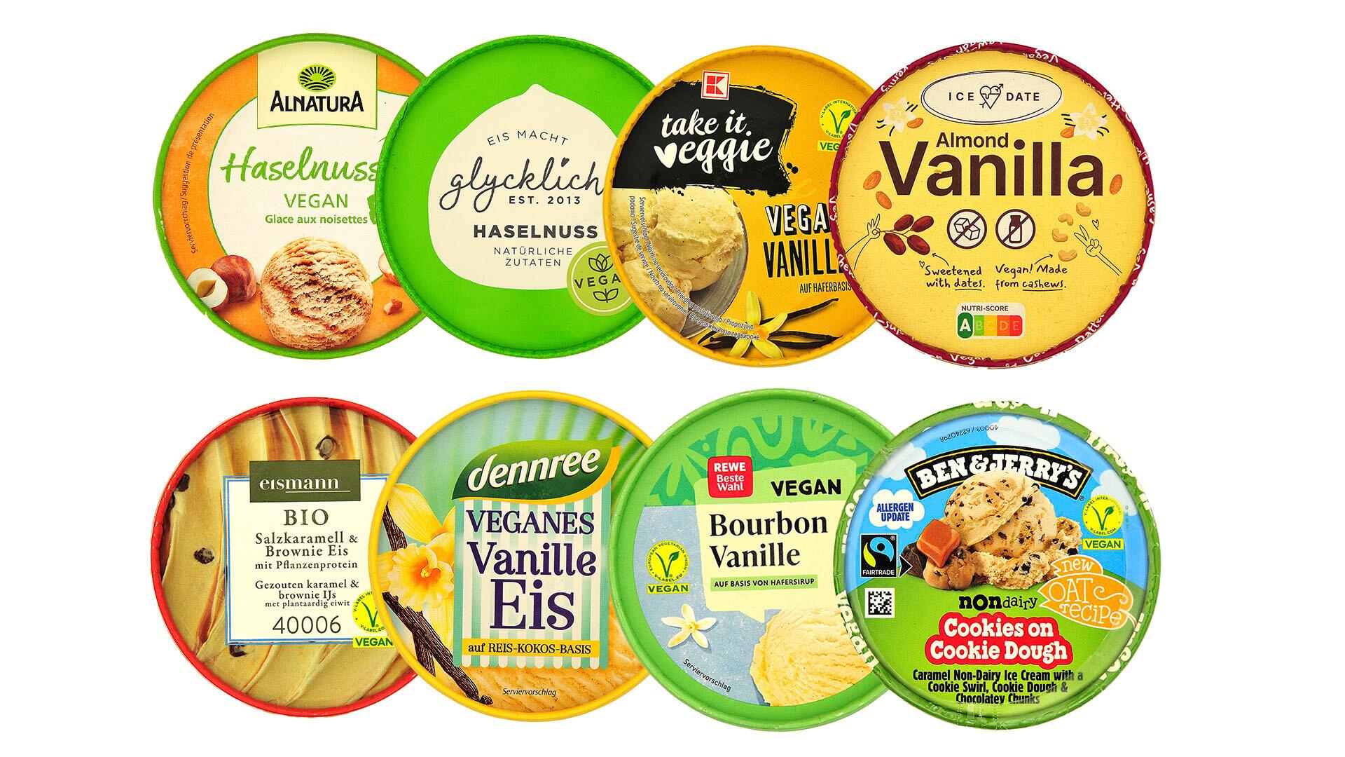 Veganes Eis ist besser fürs Tierwohl. Doch was steckt drin? Wir haben die Inhaltsstoffe im Labor untersuchen lassen.