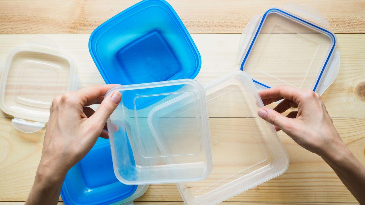 Tupperware 3 Gefrierboxen lila