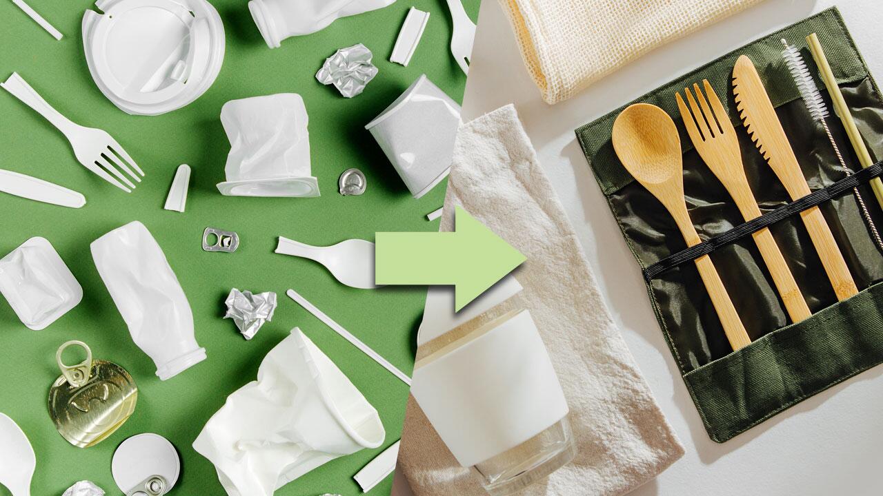 Wegwerf-Produkte aus Plastik belasten die Umwelt: Das sind die Alternativen