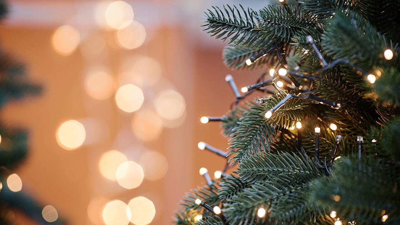 LED Innen Lichterkette Weihnachtsbaum Tannenbaum warmweiß Trango