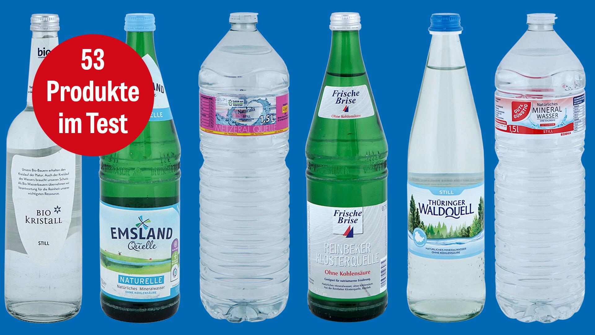 Welches stille Mineralwasser überzeugt im Test?  Welches stille Mineralwasser überzeugt im Test?