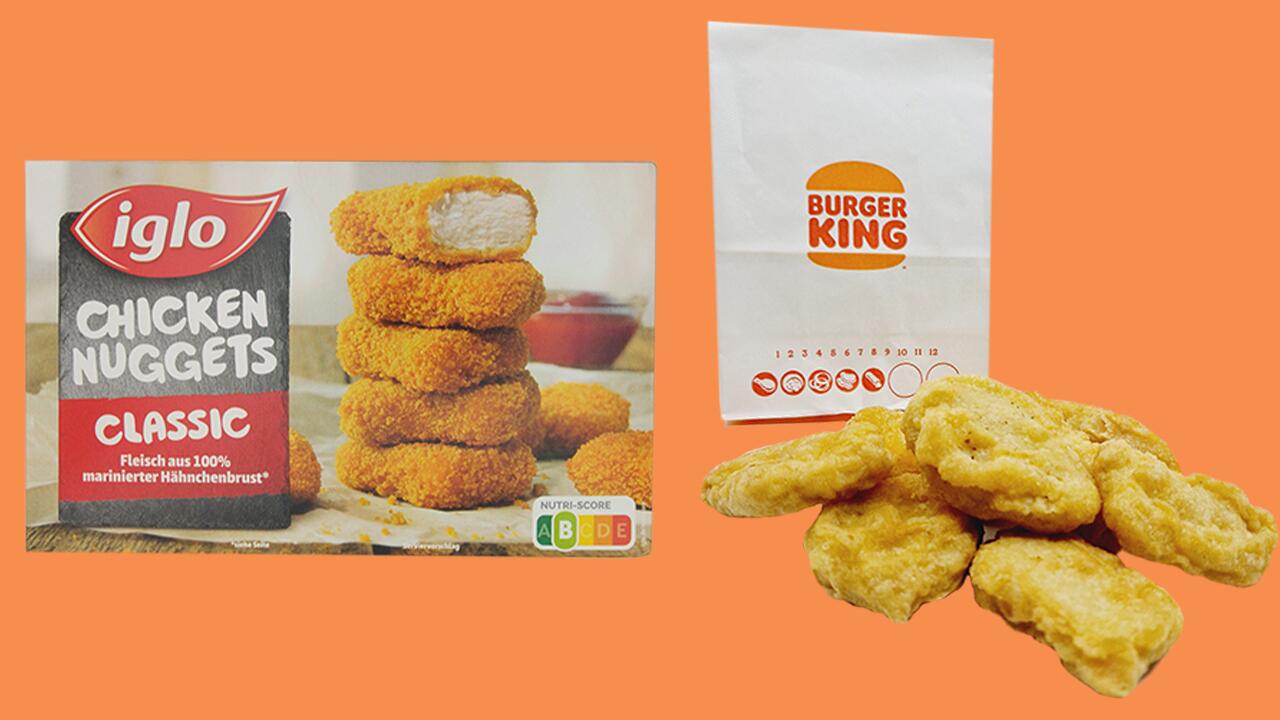 Wir haben 14-mal Chicken Nuggets zur Überprüfung ins Labor geschickt.