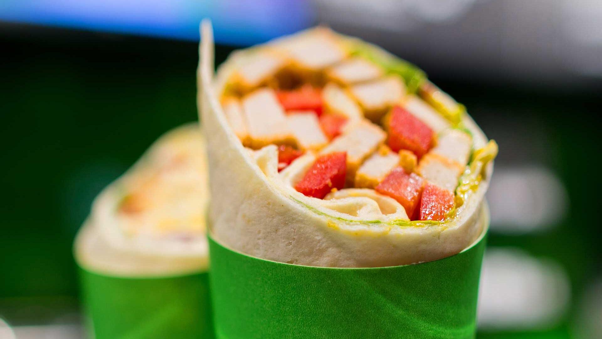 Wraps to Go in einem Geschäft