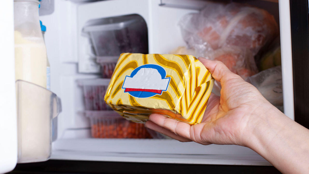 Butter im Ganzen einfrieren: Auch das ist möglich.