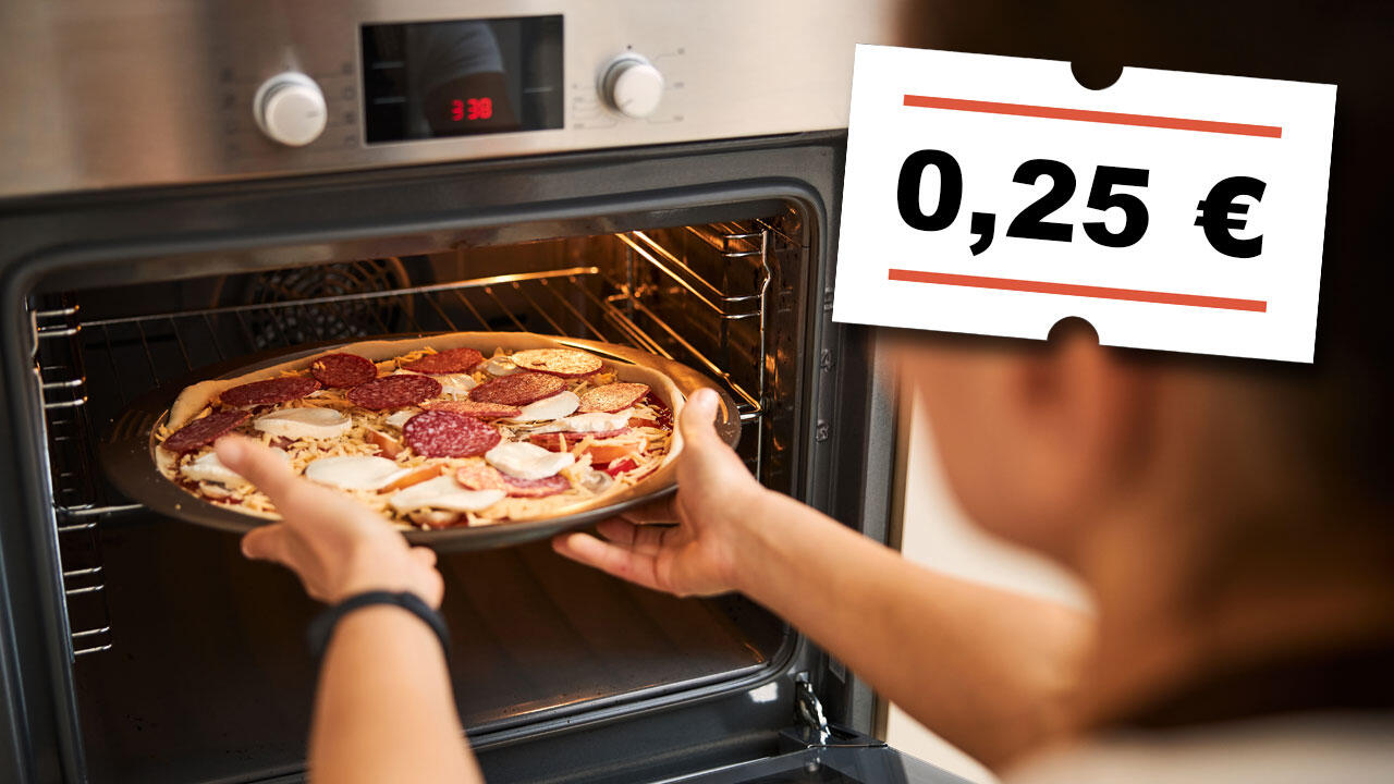 Eine Pizza zu backen kostet rund 25 Cent. Hätten Sie's gewusst?