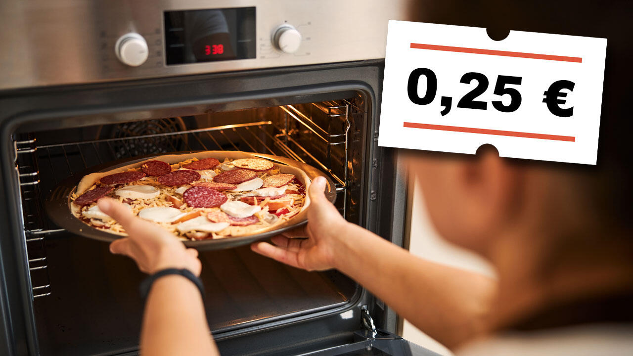 Eine Pizza zu backen kostet rund 25 Cent. Hätten Sie's gewusst? Eine Pizza zu backen kostet rund 25 Cent. Hätten Sie's gewusst?