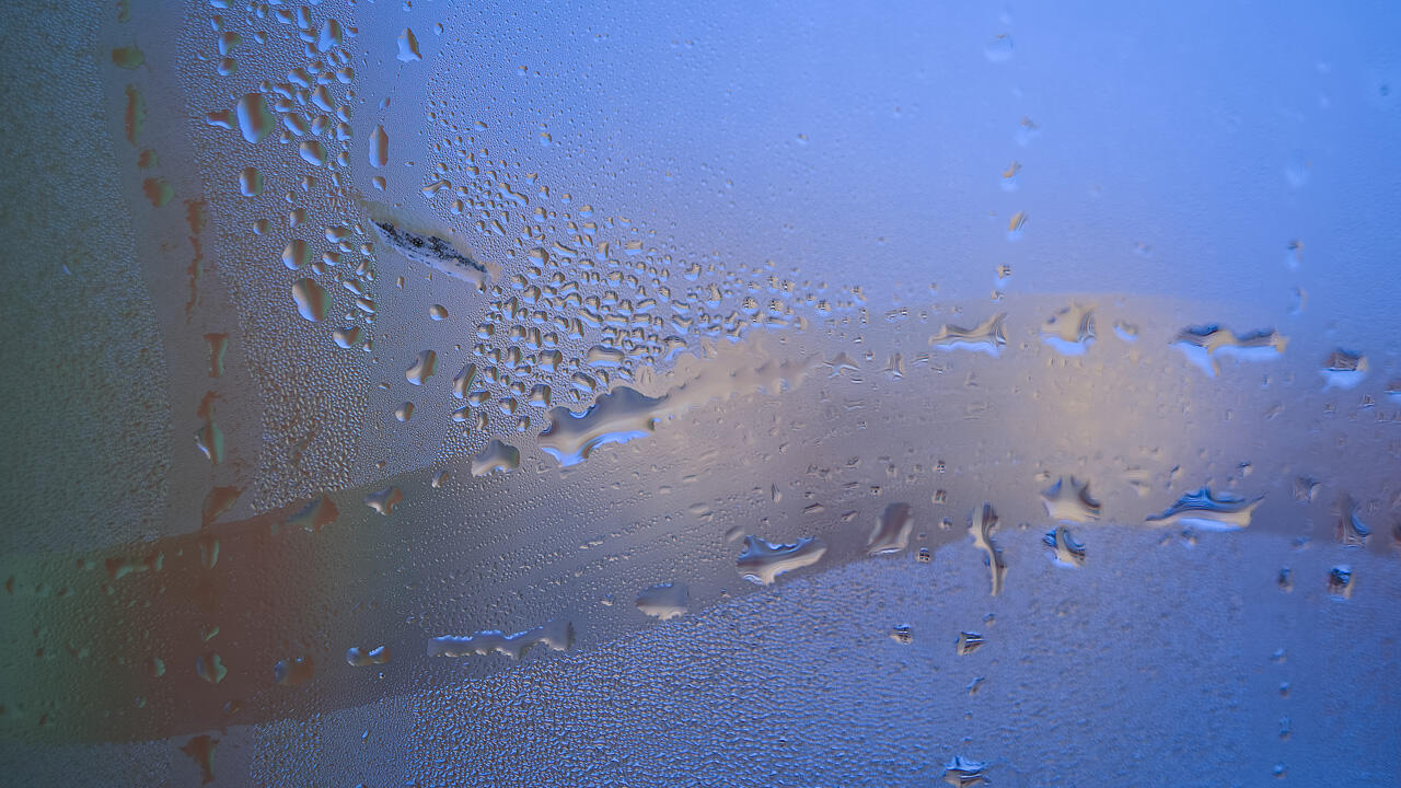 Feuchte Fenster sollten Sie im ersten Schritt schnell abtrocknen. Feuchte Fenster sollten Sie im ersten Schritt schnell abtrocknen.