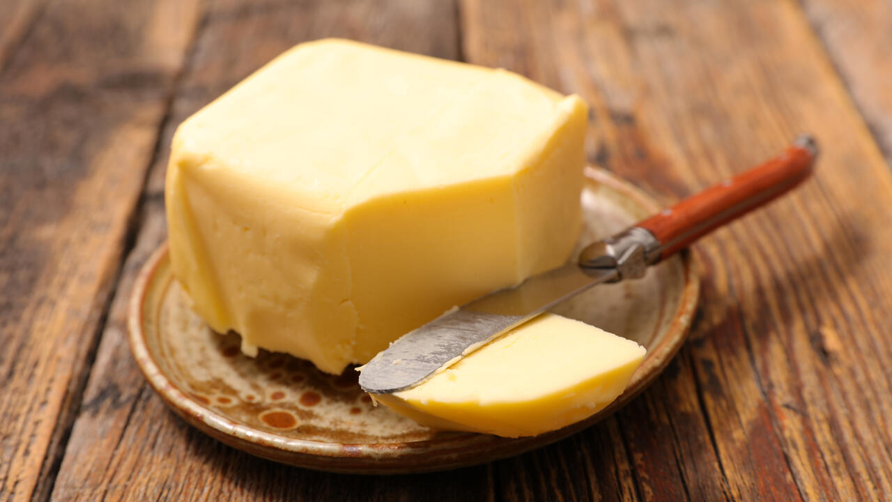 Ein Stück Butter hat keine gute Umweltbilanz.