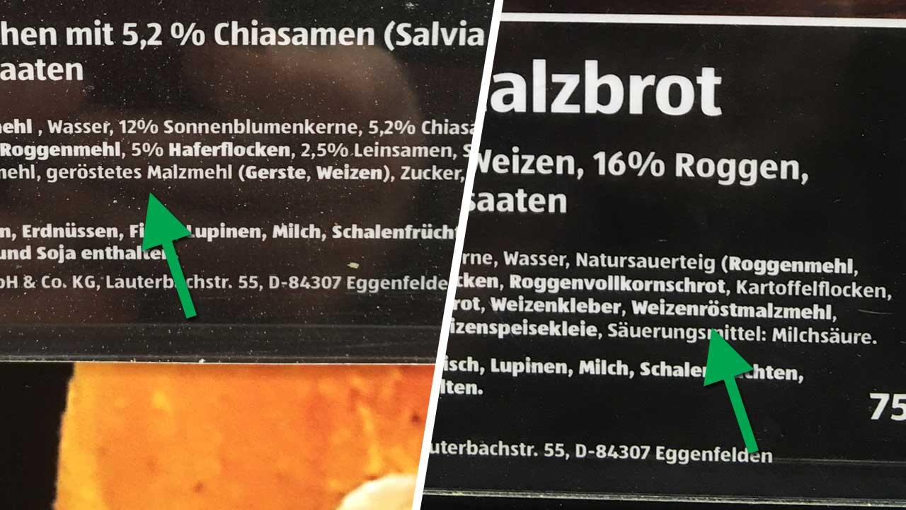 Sucht man in deutschen Supermärkten nach gefärbtem Brot, wird man schnell fündig.