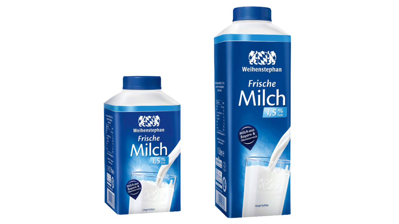 Frische Milch von Weihenstephan wird zurückgerufen.