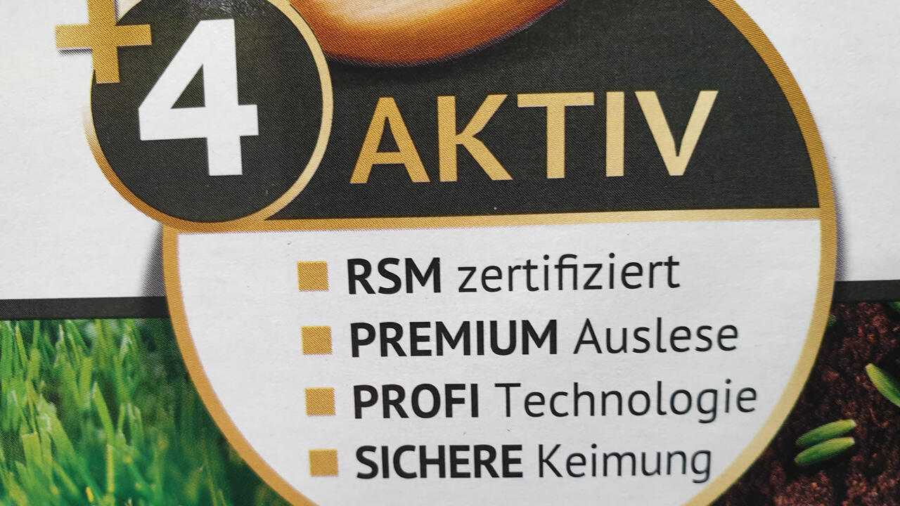 "RSM-zertifiziert" steht für hochwertige Rasensamen.