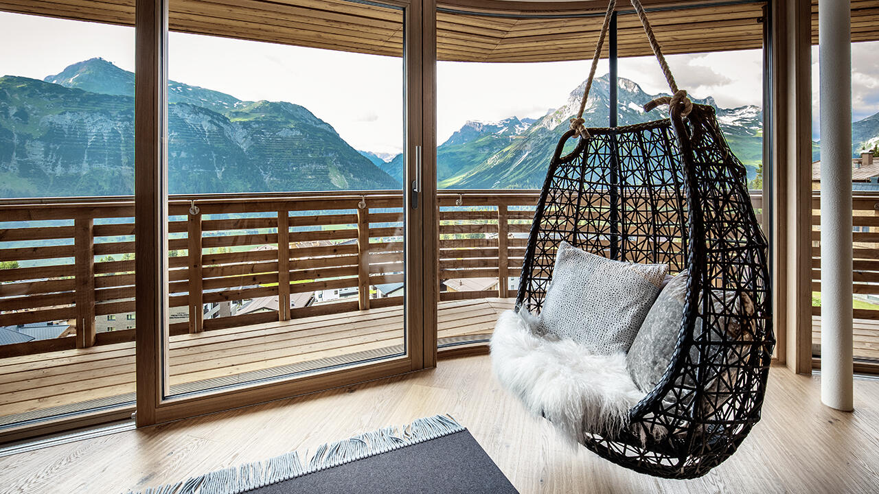 Im Goldenen Berg in Oberlech können die Gäste Selfcare praktizieren. Im Goldenen Berg in Oberlech können die Gäste Selfcare praktizieren.