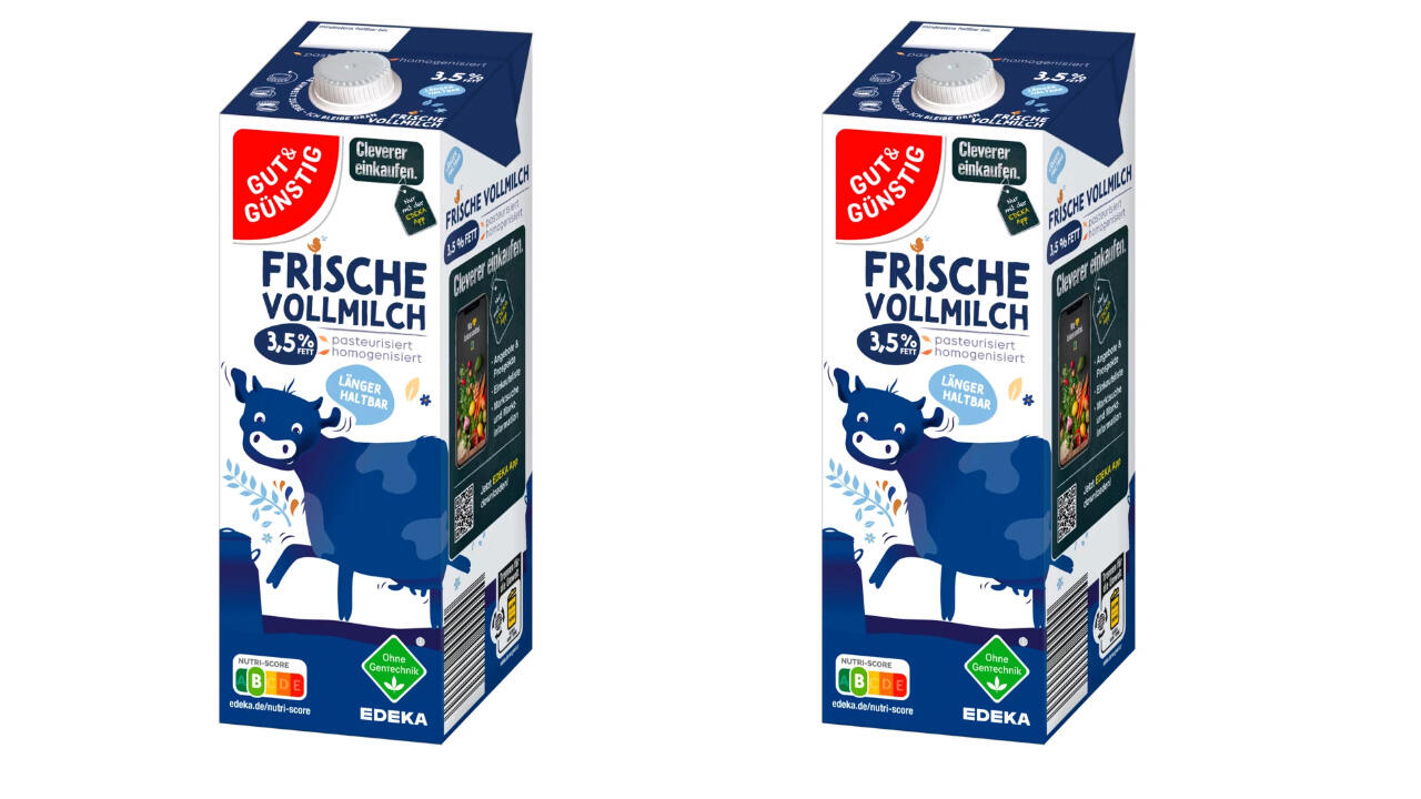 Milch-Rückruf bei Edeka: Wegen Verunreinigungen wird vom Verzehr abgeraten.