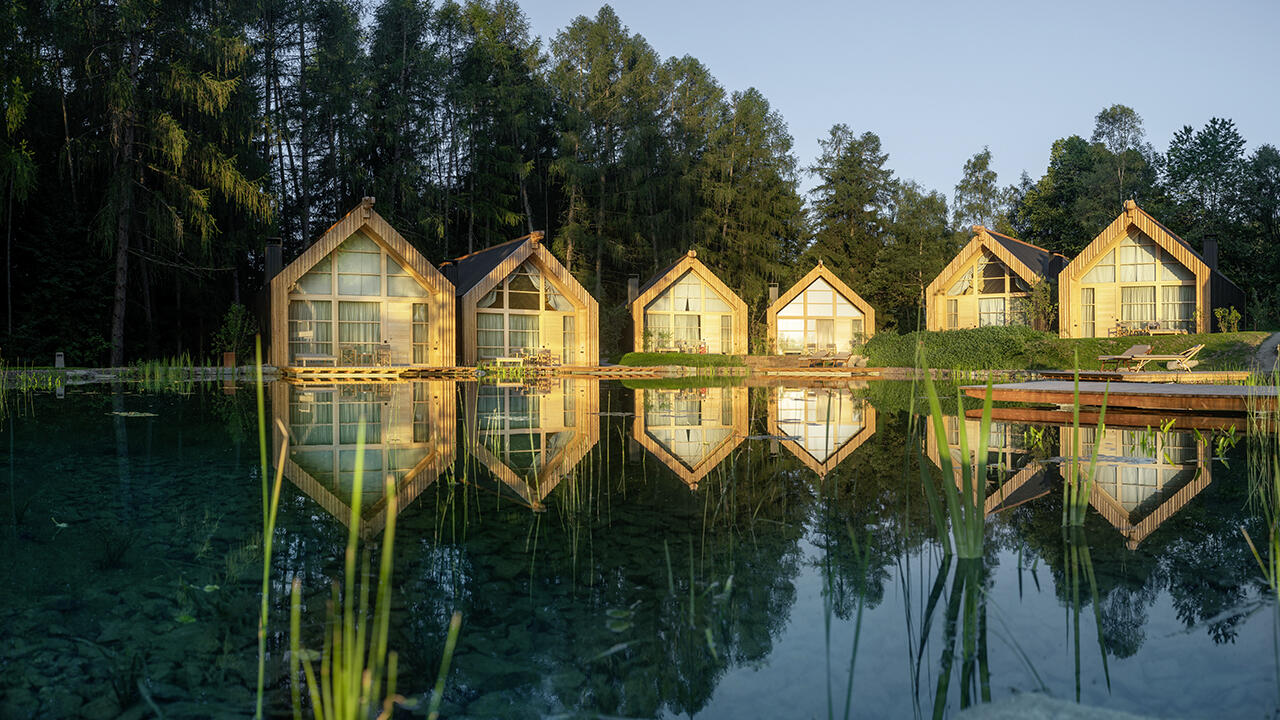 Abseits der Zivilisation liegt die Adler Lodge in Ritten.