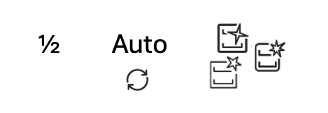 Spülmaschinen-Symbole: halbe Beladung, Automatik-Programm, Maschinenpflege (von links nach rechts). Spülmaschinen-Symbole: halbe Beladung, Automatik-Programm, Maschinenpflege (von links nach rechts).