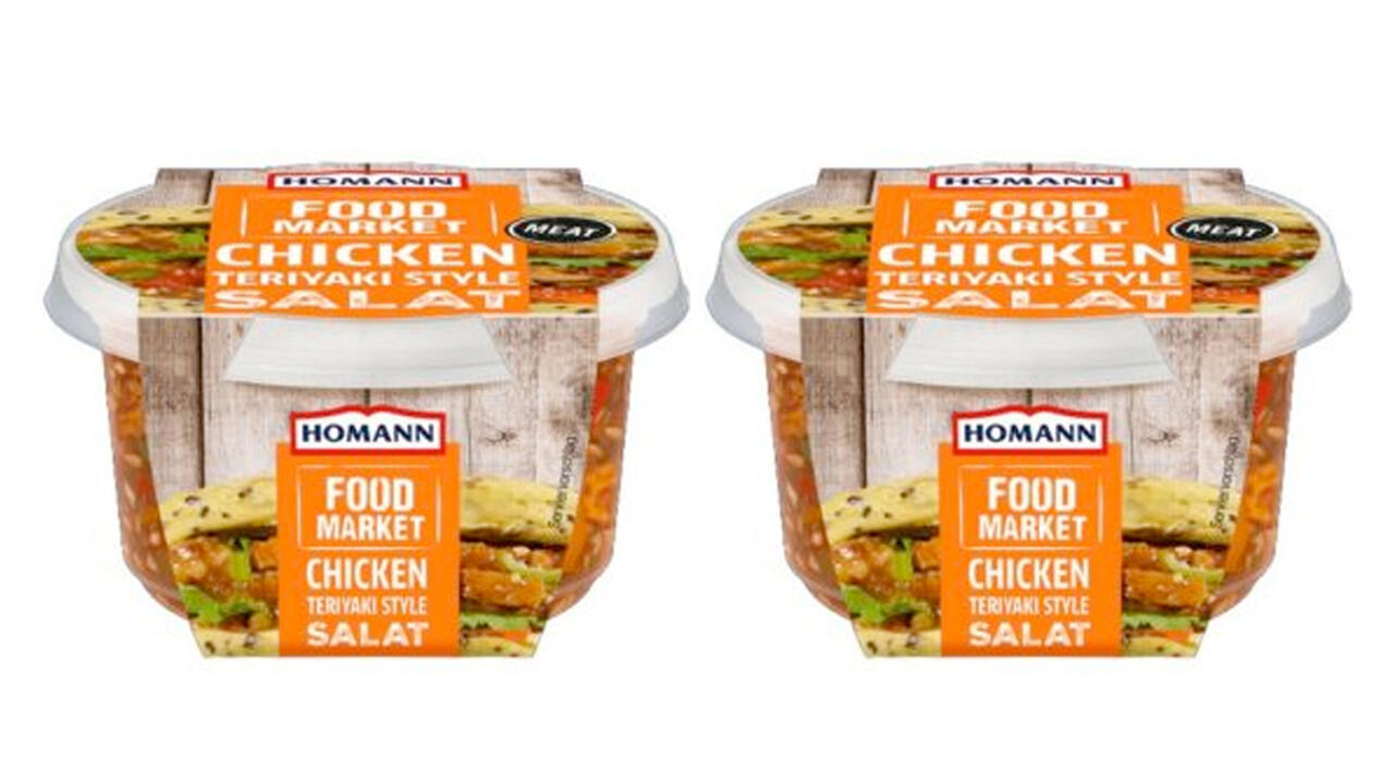 HOMANN Chicken Teriyaki Style Salat wird bei Lidl zurückgerufen.