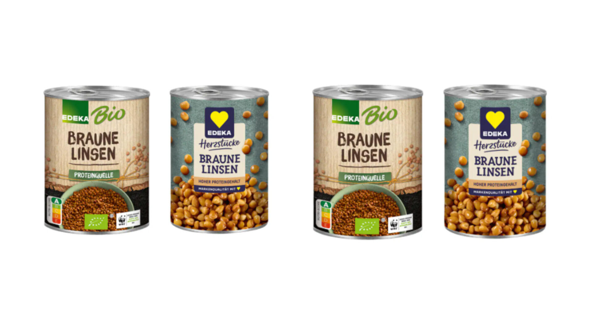 Edeka ruft zwei Linsen in der Dose zurück.