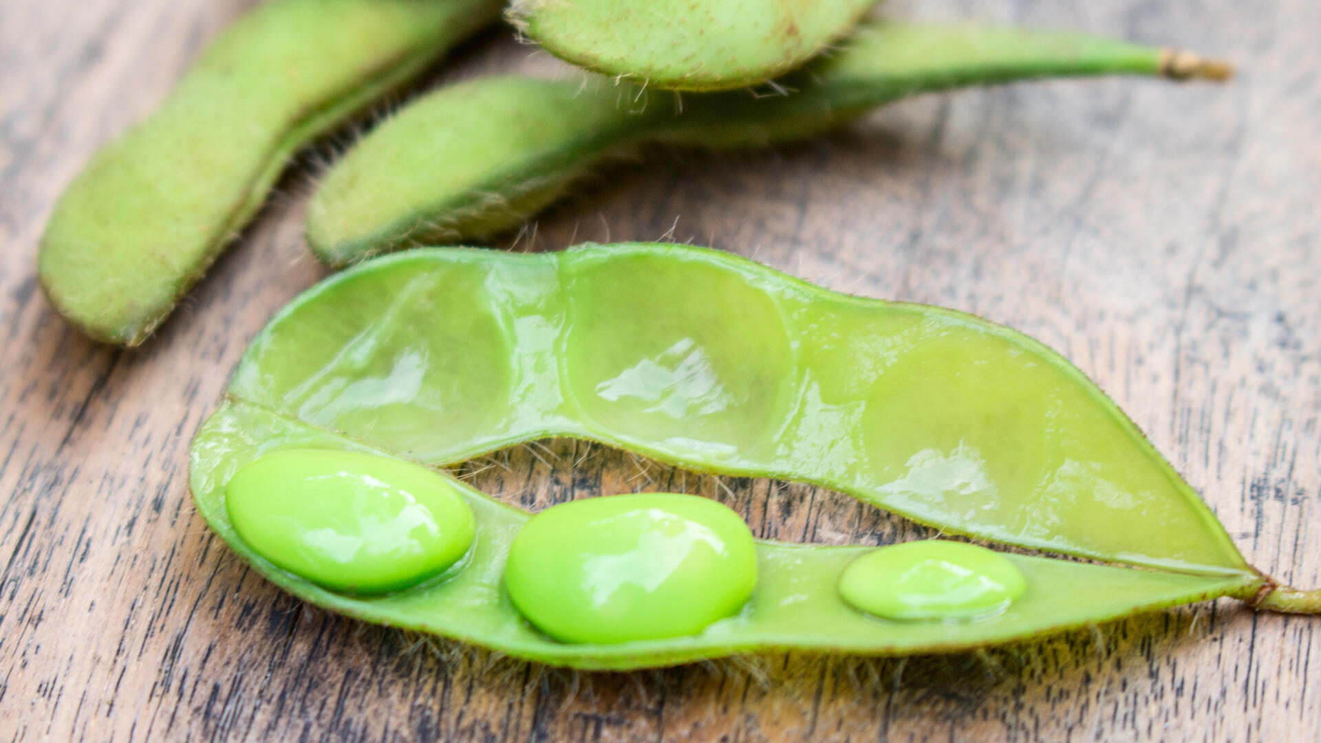 Edamame sind eigentlich nichts anderes als Sojabohnen, die in einem noch unreifen Zustand geerntet werden. Edamame sind eigentlich nichts anderes als Sojabohnen, die in einem noch unreifen Zustand geerntet werden.