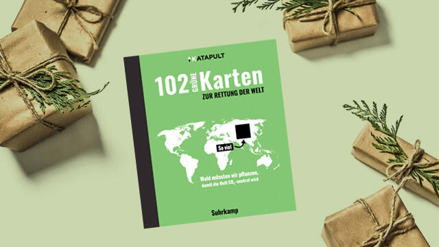 102 grüne Karten zur Rettung der Welt von Katapult/Suhrkamp 102 grüne Karten zur Rettung der Welt von Katapult/Suhrkamp