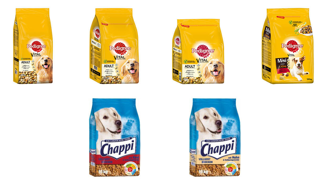 Warnung vor Hundefutter von Pedigree und Chappi