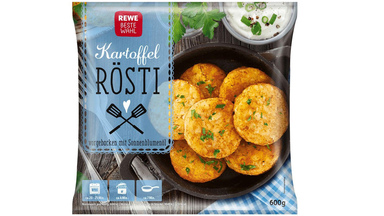 Rückruf: Plastikteile in Rösti von Rewe Rückruf: Plastikteile in Rösti von Rewe