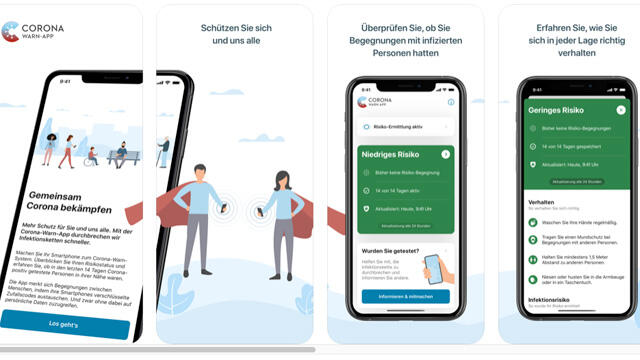 Die Corona-Warn-App der Bundesregierung ist erhältlich. Die Corona-Warn-App der Bundesregierung ist erhältlich.