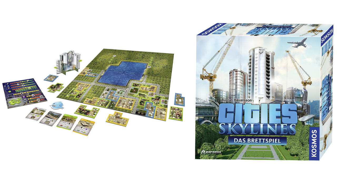 Cities Skylines (Kosmos), 1–4 Spieler, ab 10 Jahre, ca. 35 Euro