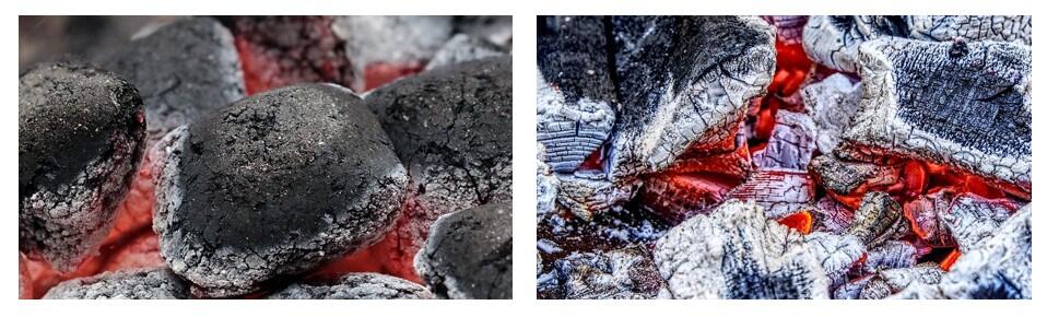 Beim Grillen besser Holzgrillkohle oder Briketts? Eine Mischung aus beiden sorgt für zügiges Anzünden und langes Glühen. Beim Grillen besser Holzgrillkohle oder Briketts? Eine Mischung aus beiden sorgt für zügiges Anzünden und langes Glühen.