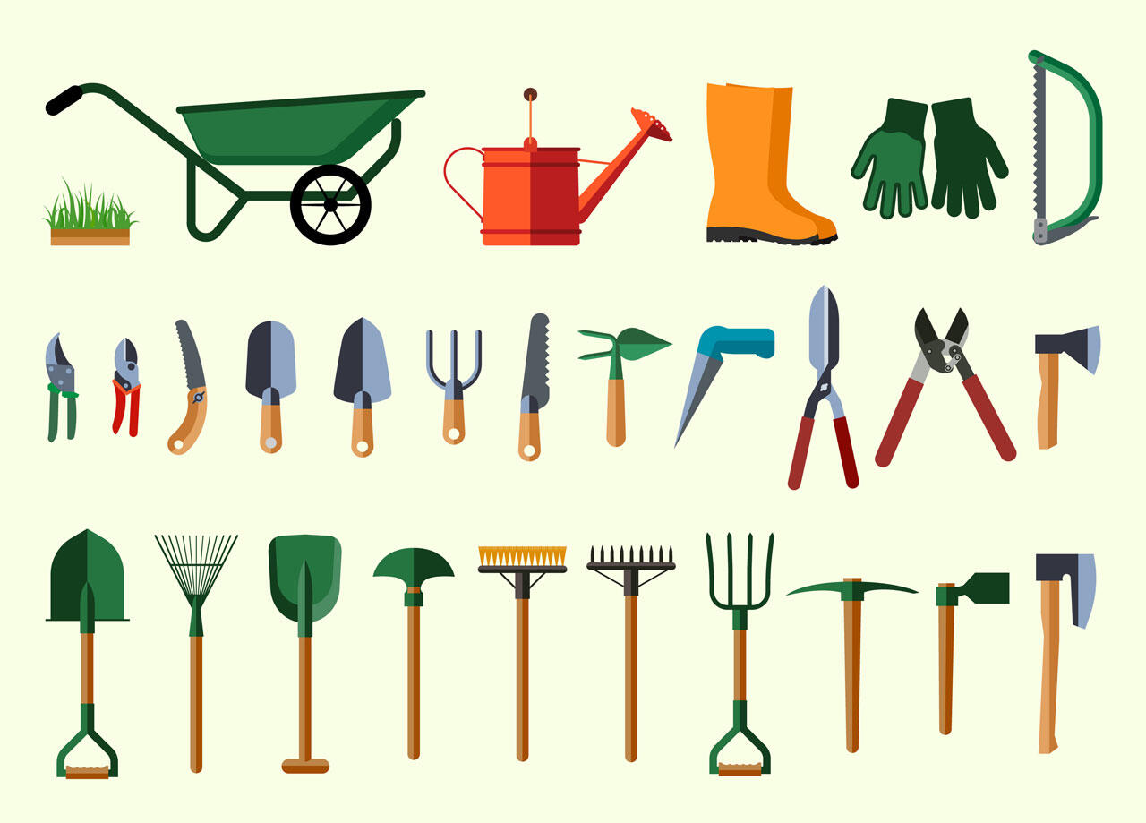 Viele wichtige Gartenwerkzeuge auf einen Blick – allerdings vor allem bewährte Klassiker. Exoten wie der Sauzahn oder die Garten-Disk finden sich hier nicht. Viele wichtige Gartenwerkzeuge auf einen Blick – allerdings vor allem bewährte Klassiker. Exoten wie der Sauzahn oder die Garten-Disk finden sich hier nicht.