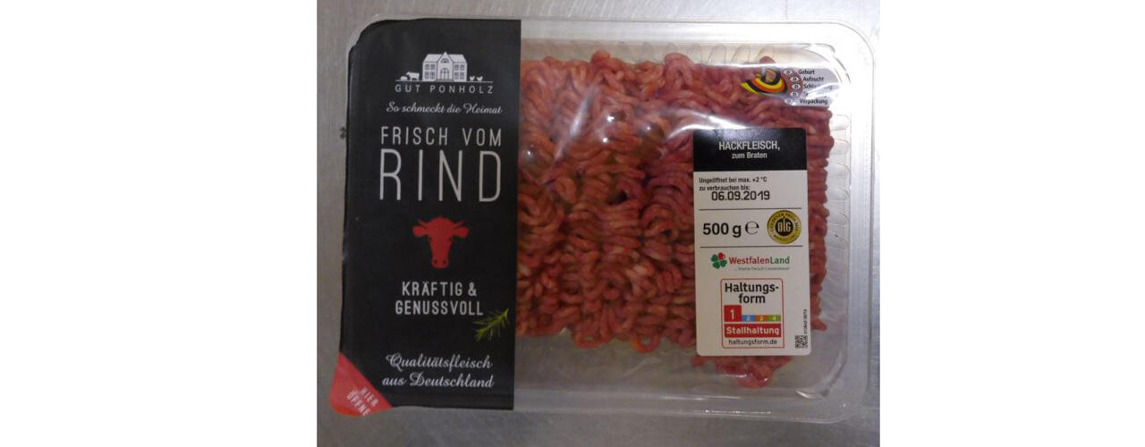 Rückruf von Rinderhackfleisch bei Netto