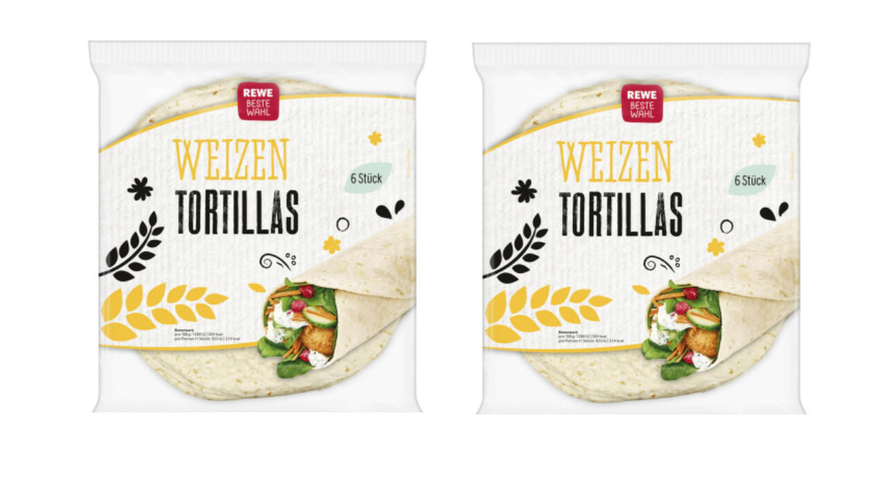 Bei Rewe werden Weizen-Tortillas zurückgerufen.