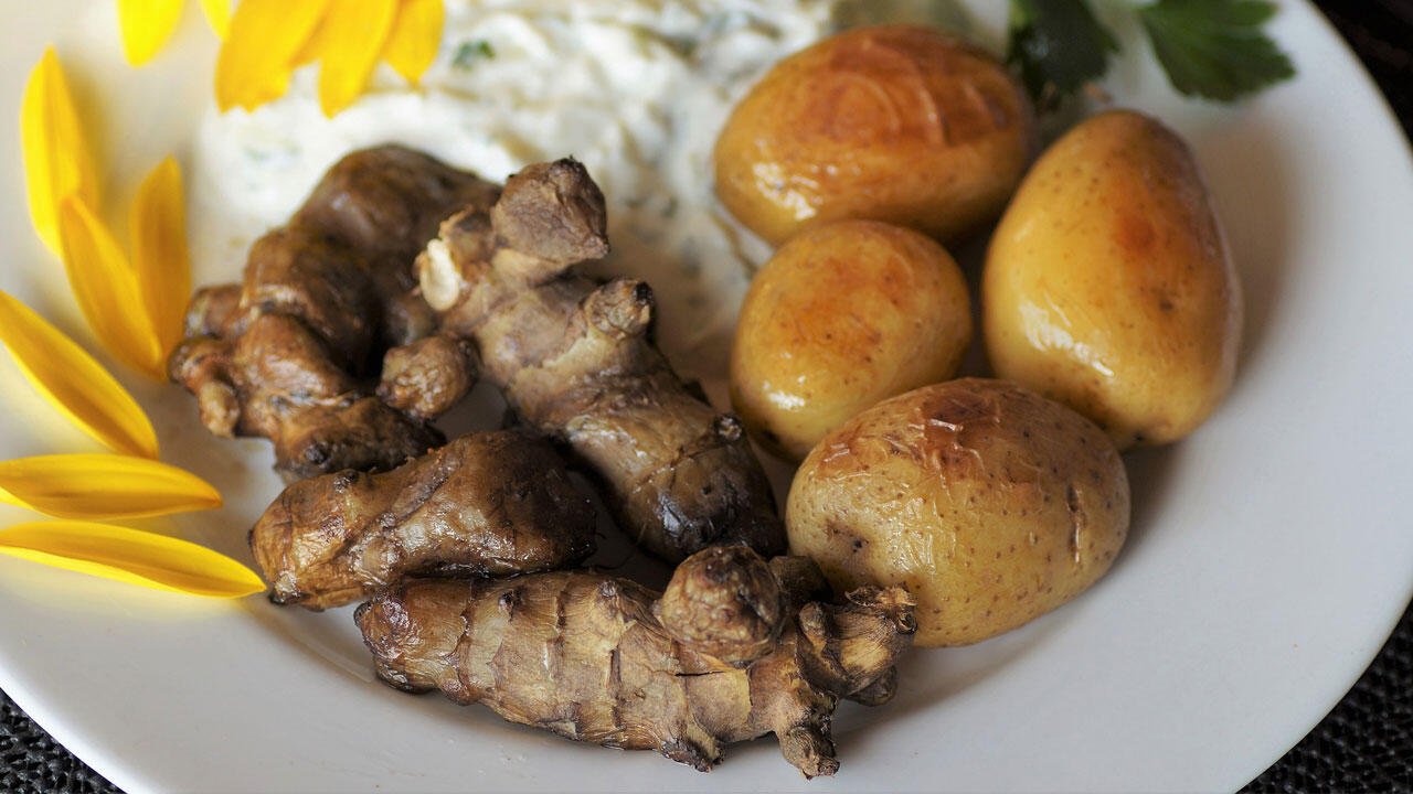 Topinambur zubereiten: Die Knolle schmeckt in vielen verschiedenen Gerichten.