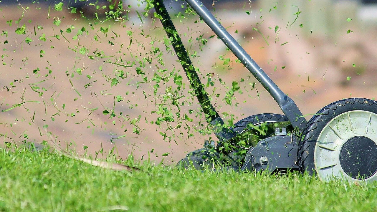 Regelmäßiges Mähen ist wichtiger Bestandteil der Rasenpflege Regelmäßiges Mähen ist wichtiger Bestandteil der Rasenpflege