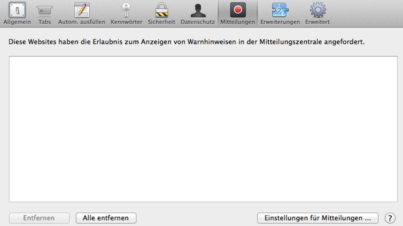 Push-Nachrichten lassen sich im Safari Webbrowser von Apple einfach in den Einstellungen unter Mitteilungen aktivieren und deaktivieren. Push-Nachrichten lassen sich im Safari Webbrowser von Apple einfach in den Einstellungen unter Mitteilungen aktivieren und deaktivieren.