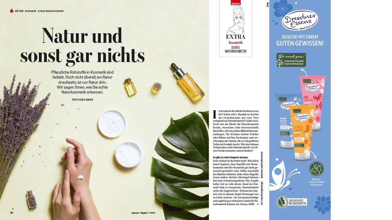 Ratgeber: So erfahren Sie, wo wirklich Naturkosmetik im Produkt steckt. Ratgeber: So erfahren Sie, wo wirklich Naturkosmetik im Produkt steckt.