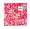 20 Tissue Servietten, Blumendekor rot-weiß