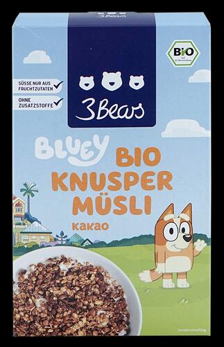 3 Bears Bluey Bio Knusper Müsli Kakao