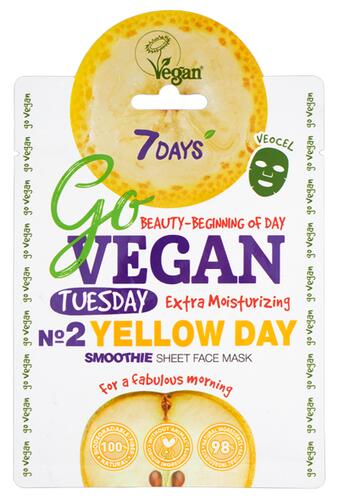7 Days Go Vegan Tuesday Smoothie Sheet Face Mask