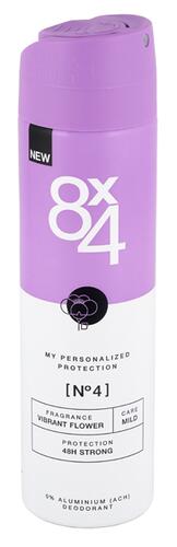 8x4 Deodorant N°4 Vibrant Flower, Spray