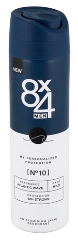 8x4 Men Deodorant N°10 Atlantic Wave, Spray 8x4 Men Deodorant N°10 Atlantic Wave, Spray