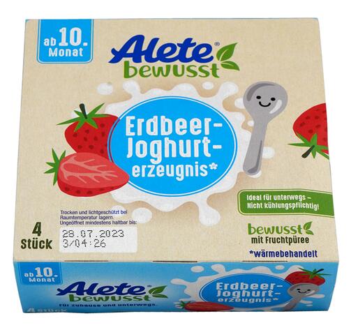 Alete bewusst Erdbeer-Joghurterzeugnis, ab 10. Monat