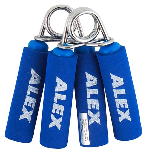 Alex Softgrip Federgriff-Hantel, 2er-Set, blau