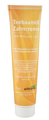 Allcura Teebaumöl Zahncreme mit Mint und Salz