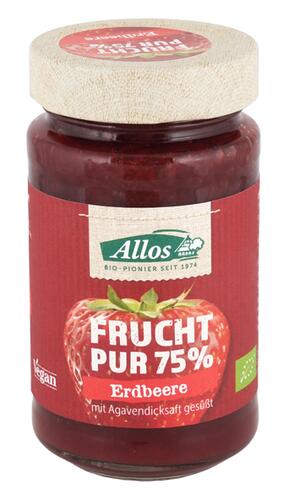 Allos Frucht Pur 75% Erdbeere, Fruchtaufstrich