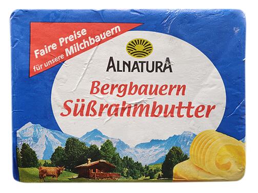 Alnatura Bergbauern Süßrahmbutter