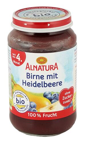 Alnatura Birne mit Heidelbeere