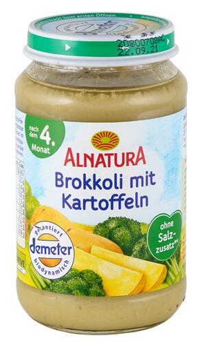 Alnatura Brokkoli mit Kartoffeln, Demeter